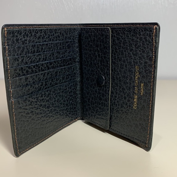 Comme des Garçons Homme Black Grained Leather Wallet - Picture 4 of 7